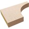 Ekena Millwork 2in. W x 8in. H x 12in. L Huntington Woodgrain TimberThane Rafter Tail, Primed Tan RFTUR02X08X12HUNRCPR - alternate 4